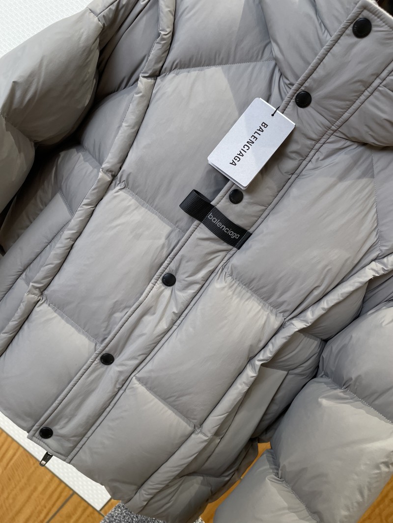 Balenciaga Patchwork Hooded Down Jacket 1 3