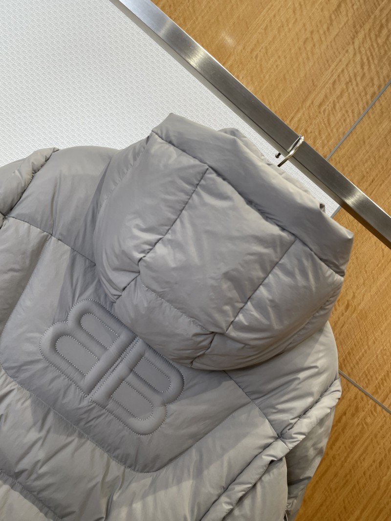 Balenciaga Patchwork Hooded Down Jacket 1 6