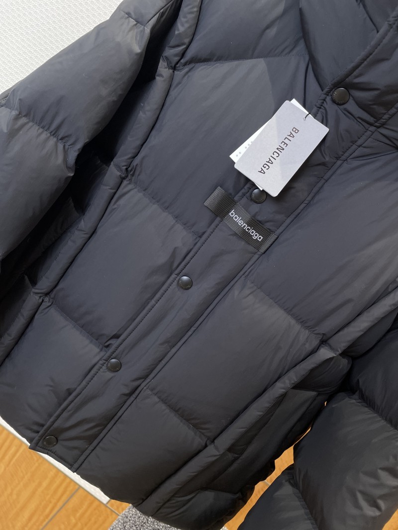 Balenciaga Patchwork Hooded Down Jacket 2 3