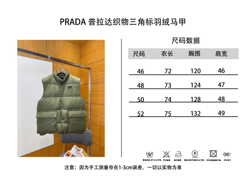 Prada Nylon Triangle Label Down Vest 9