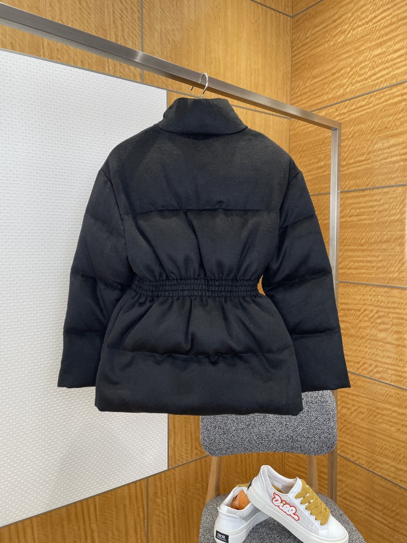 Prada Waist-Defining Belted Stand-Up Collar Down Jacket 1 1