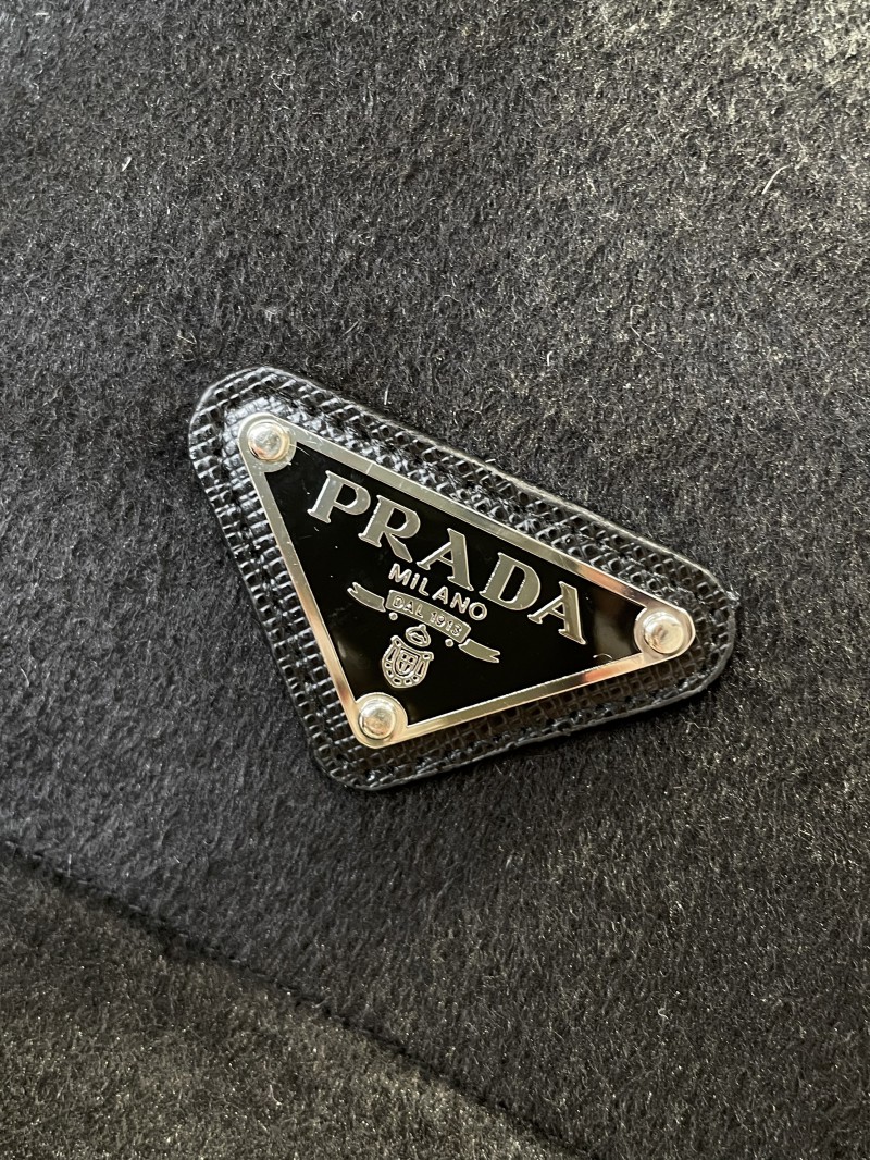 Prada Waist-Defining Belted Stand-Up Collar Down Jacket 1 5