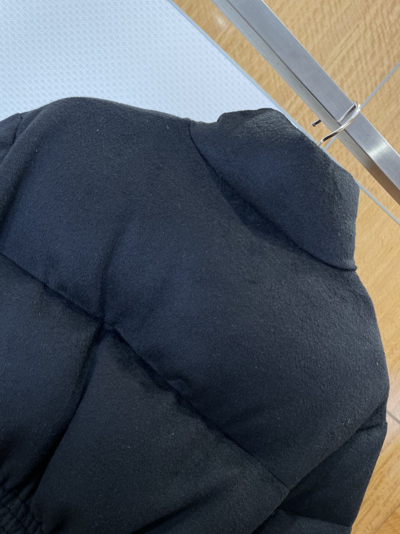 Prada Waist-Defining Belted Stand-Up Collar Down Jacket 1 6