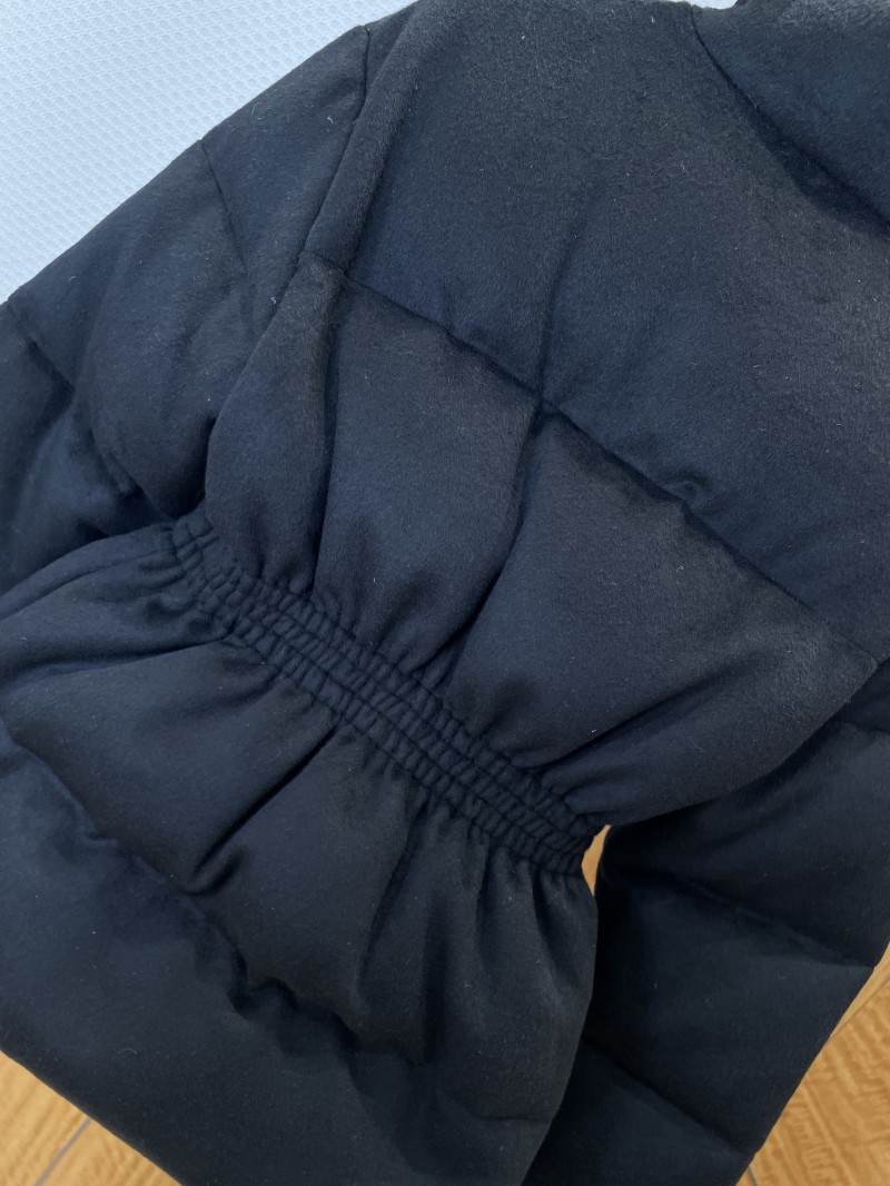 Prada Waist-Defining Belted Stand-Up Collar Down Jacket 1 7
