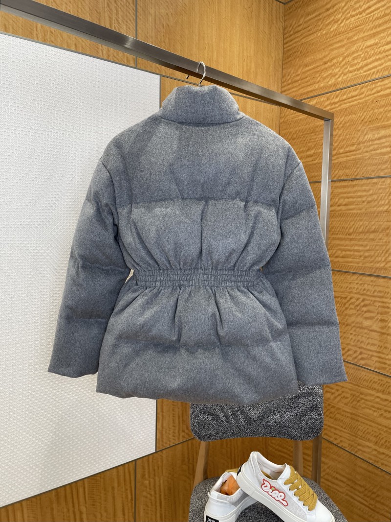 Prada Waist-Defining Belted Stand-Up Collar Down Jacket 2 1