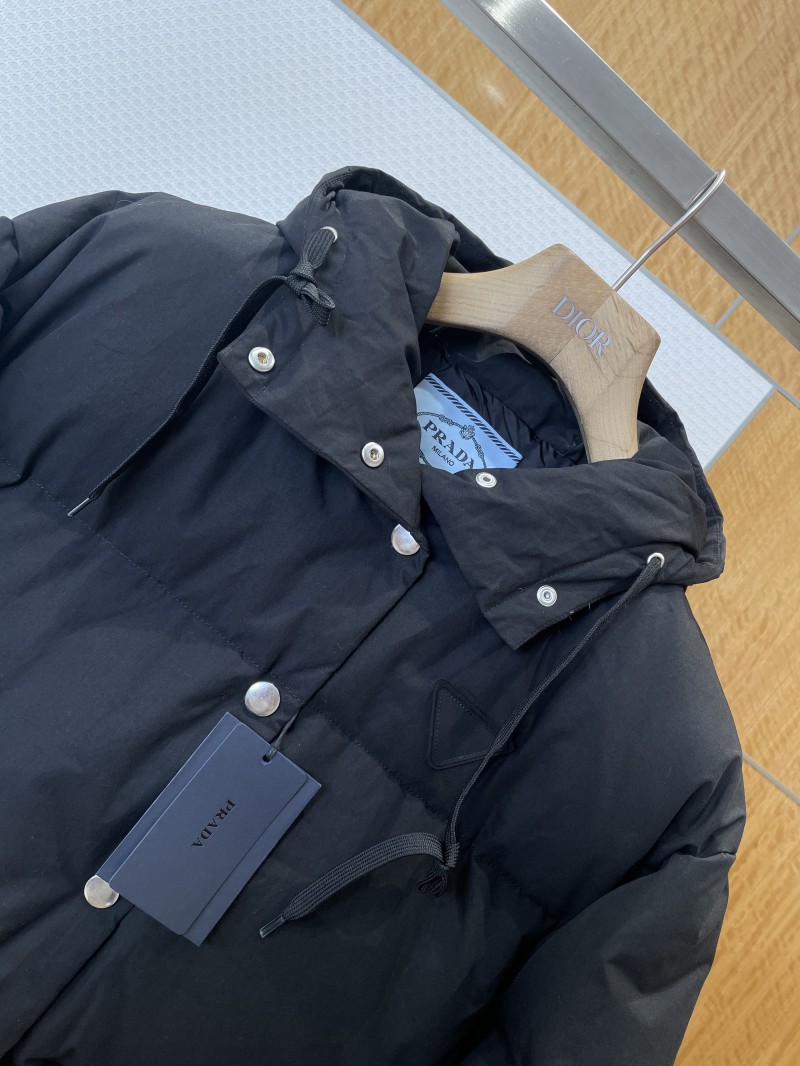 Prada Hooded Drawstring Down Jacket 1 3