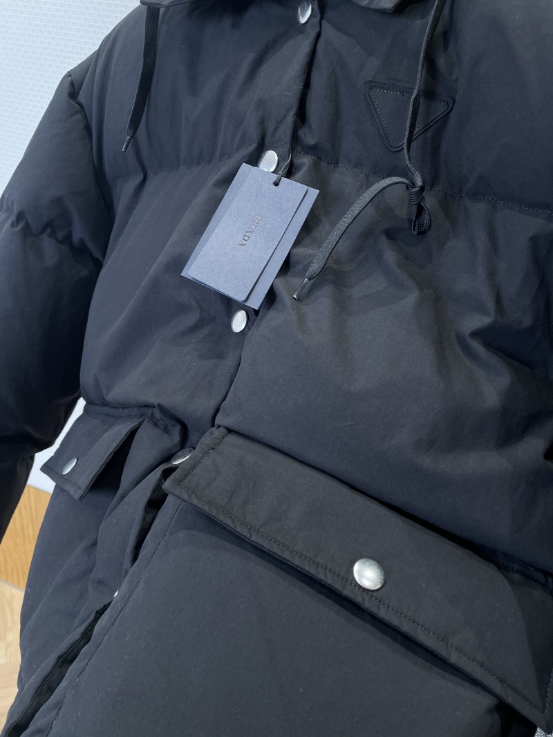 Prada Hooded Drawstring Down Jacket 1 5