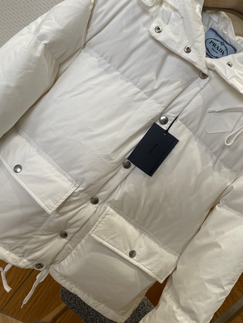 Prada Hooded Drawstring Down Jacket 2 2