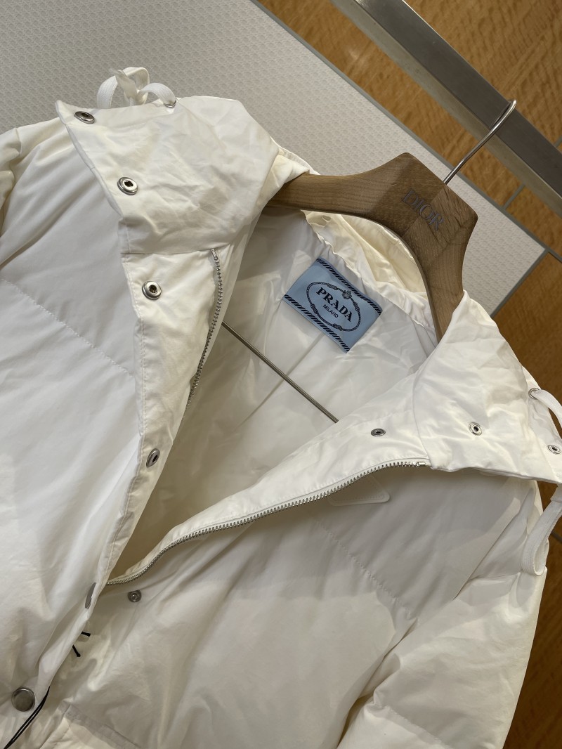 Prada Hooded Drawstring Down Jacket 2 4