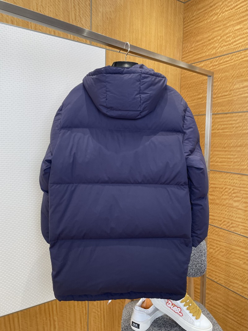 Prada Hooded Mid-Length Quilted Down Jacket 1 1