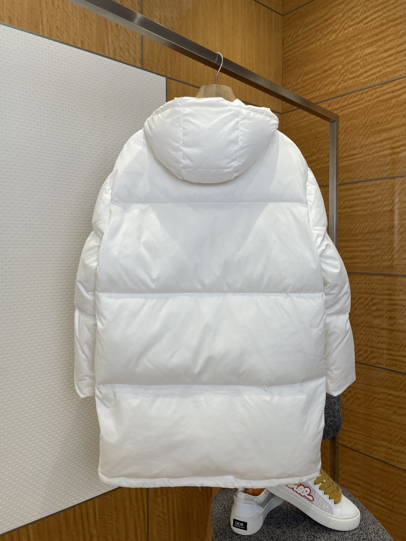 Prada Hooded Mid-Length Quilted Down Jacket 2 1