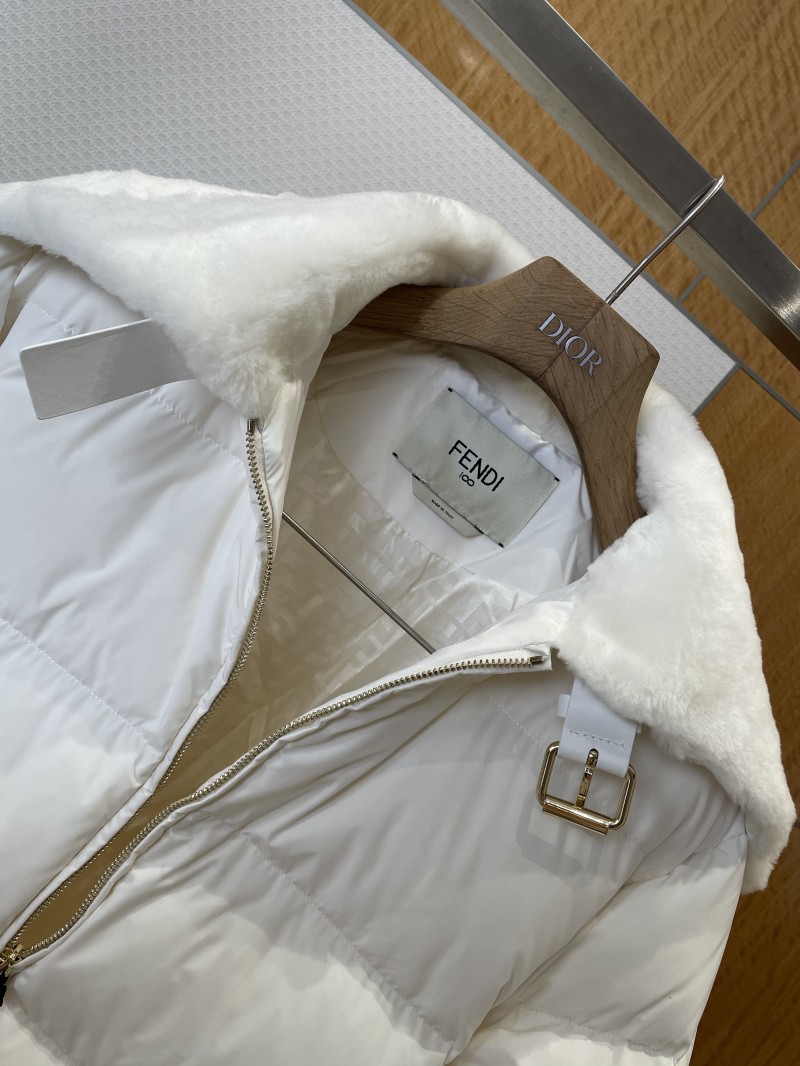 Fendi Fur Collar Ski Jacket Down Jacket 1 2