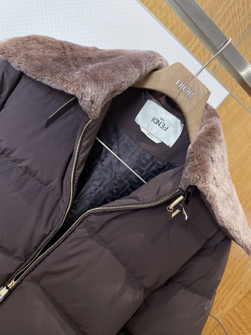 Fendi Fur Collar Ski Jacket Down Jacket 2 2