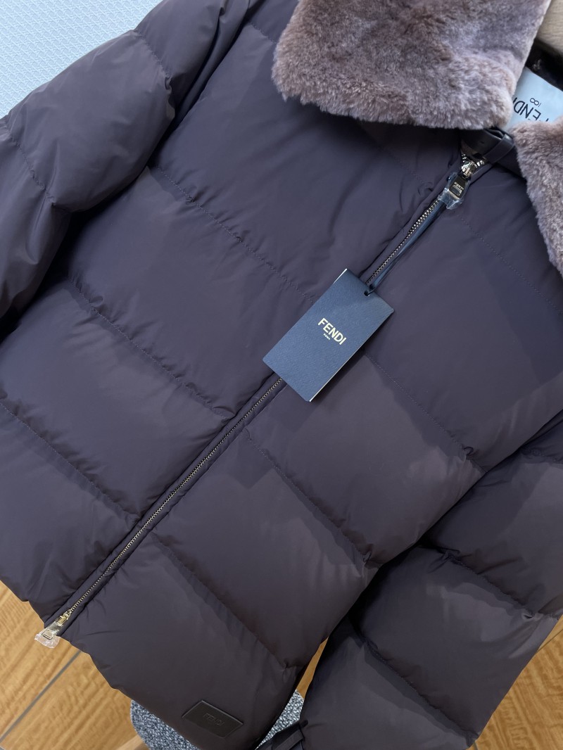Fendi Fur Collar Ski Jacket Down Jacket 2 3