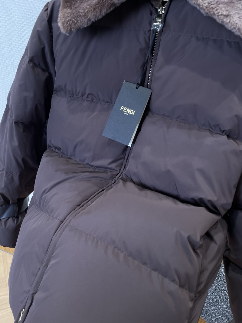 Fendi Fur Collar Ski Jacket Down Jacket 2 4