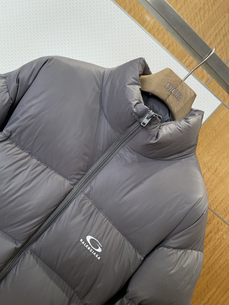 Balenciaga Embroidered Stand Collar Down Jacket 1 2