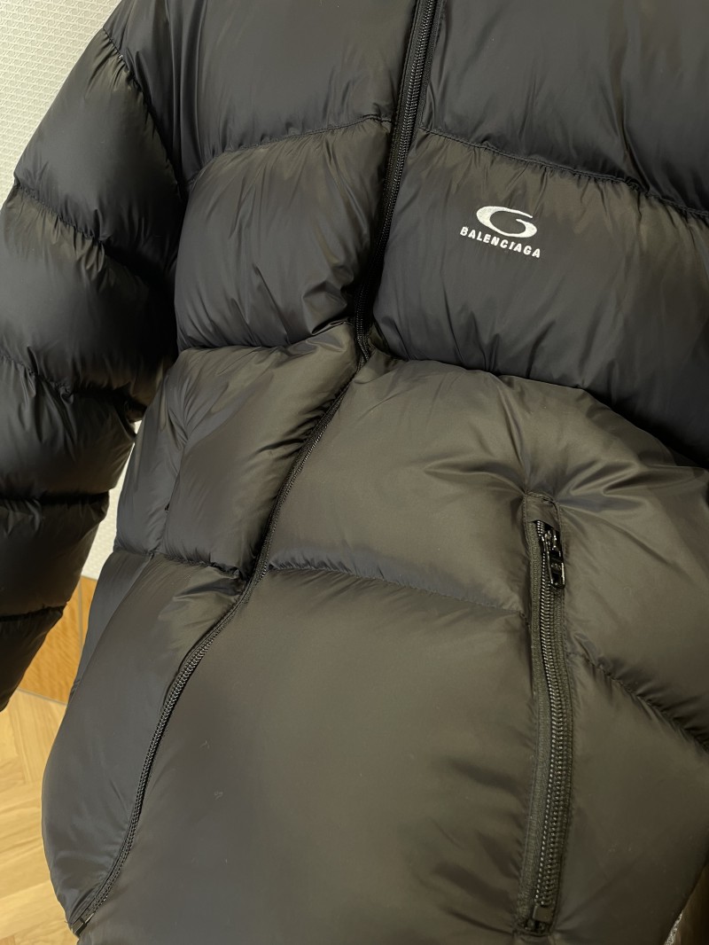 Balenciaga Embroidered Stand Collar Down Jacket 2 4