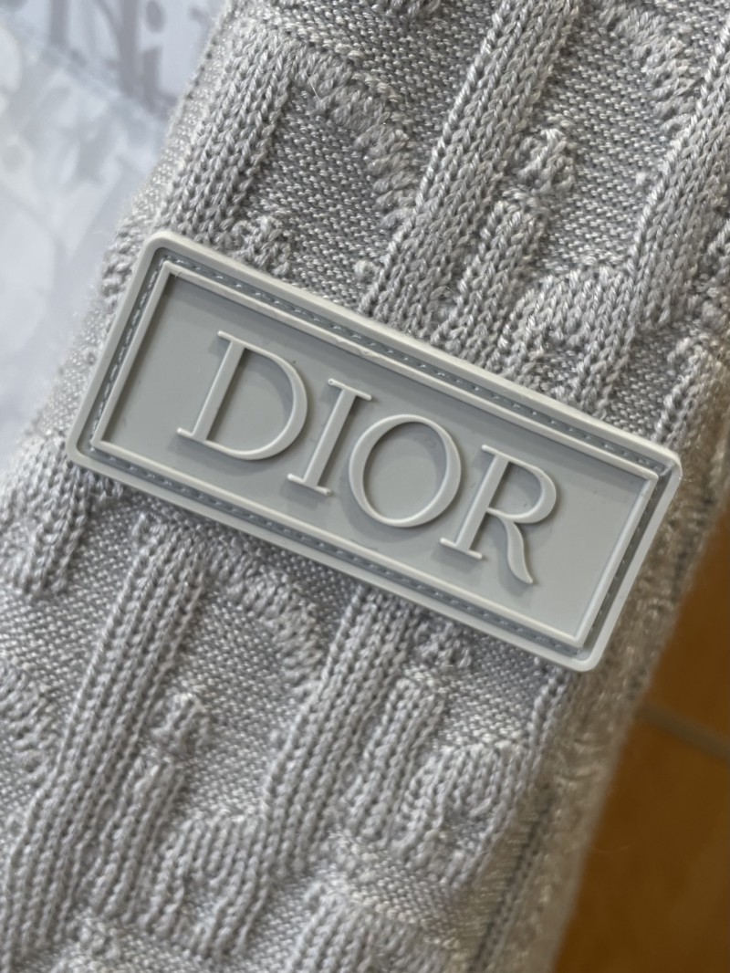 Dior All-Over Jacquard Patchwork Baseball Collar Down Jacket 2 5