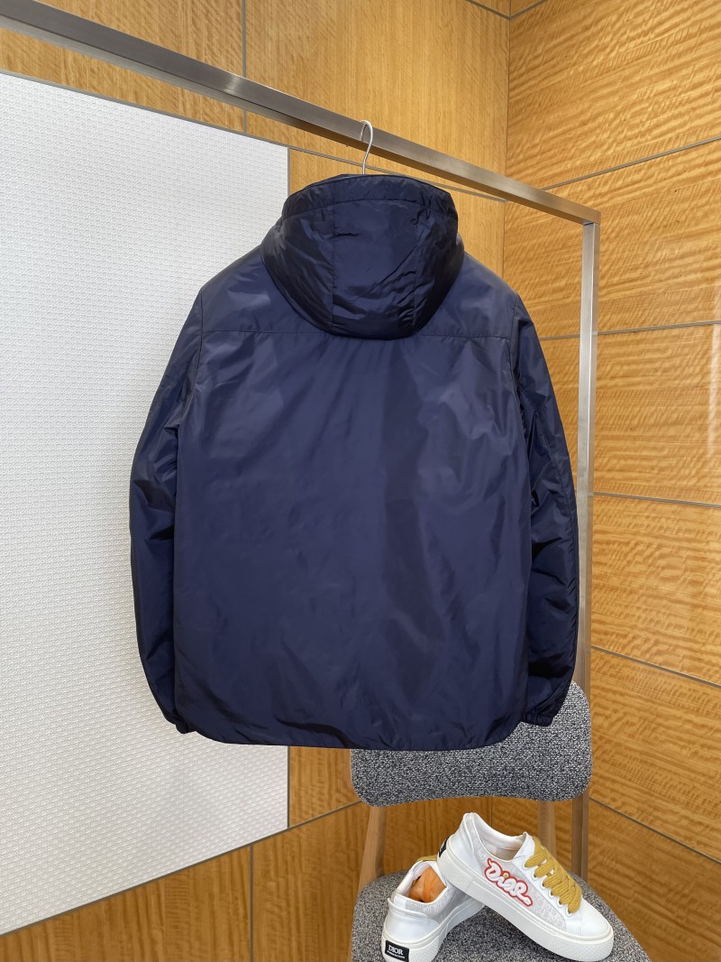 Prada Classic Triangle Logo Hooded Down Jacket 1