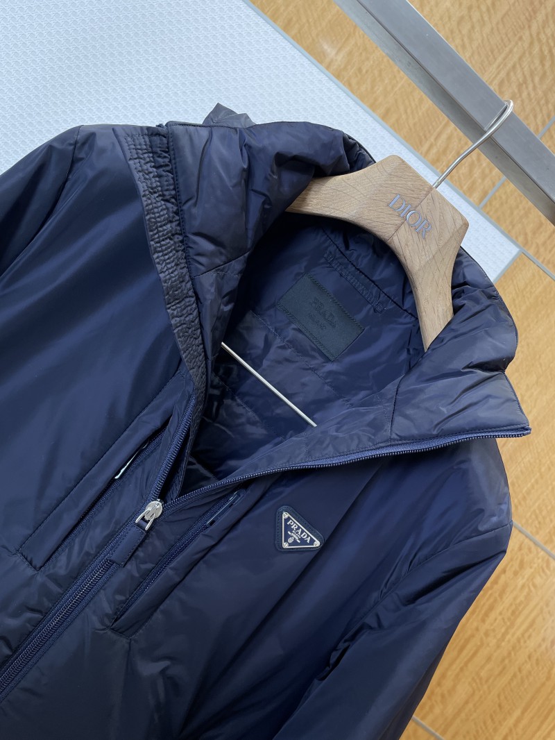 Prada Classic Triangle Logo Hooded Down Jacket 2