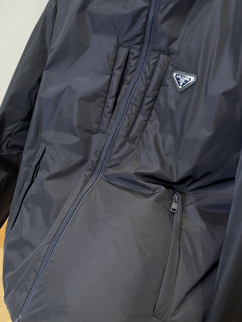 Prada Classic Triangle Logo Hooded Down Jacket 4