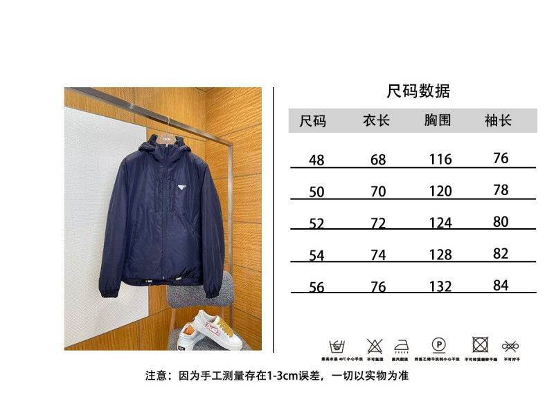 Prada Classic Triangle Logo Hooded Down Jacket 9