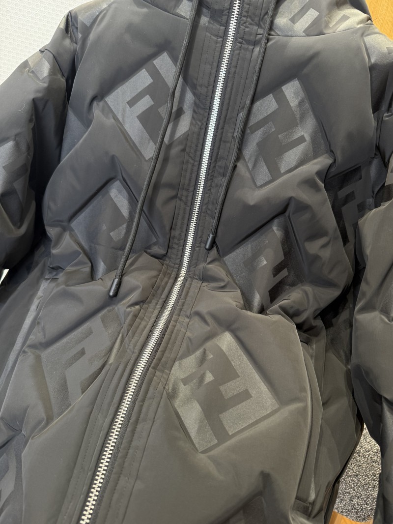 Fendi Embossed Logo Hooded Down Jacket 6