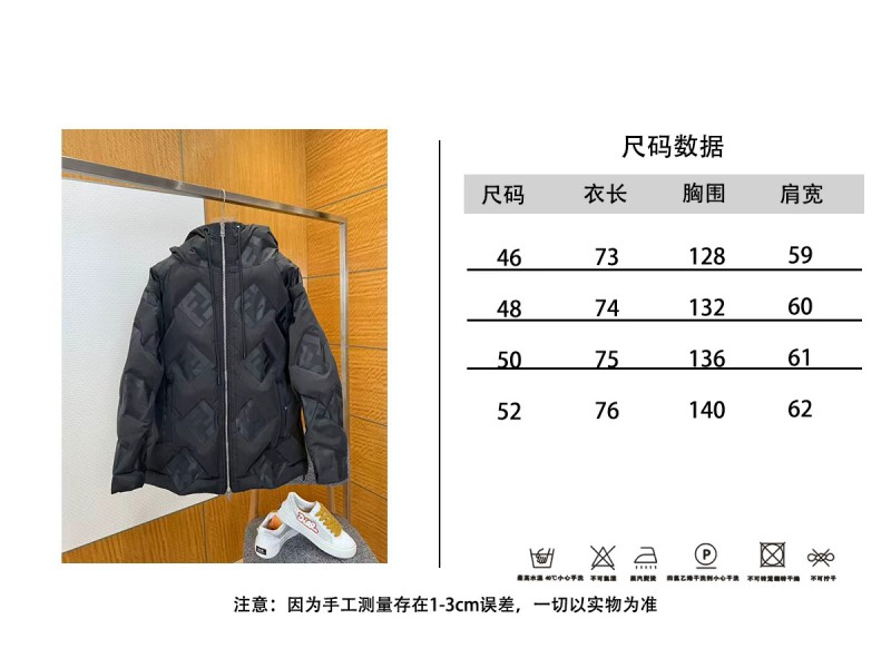 Fendi Embossed Logo Hooded Down Jacket 9