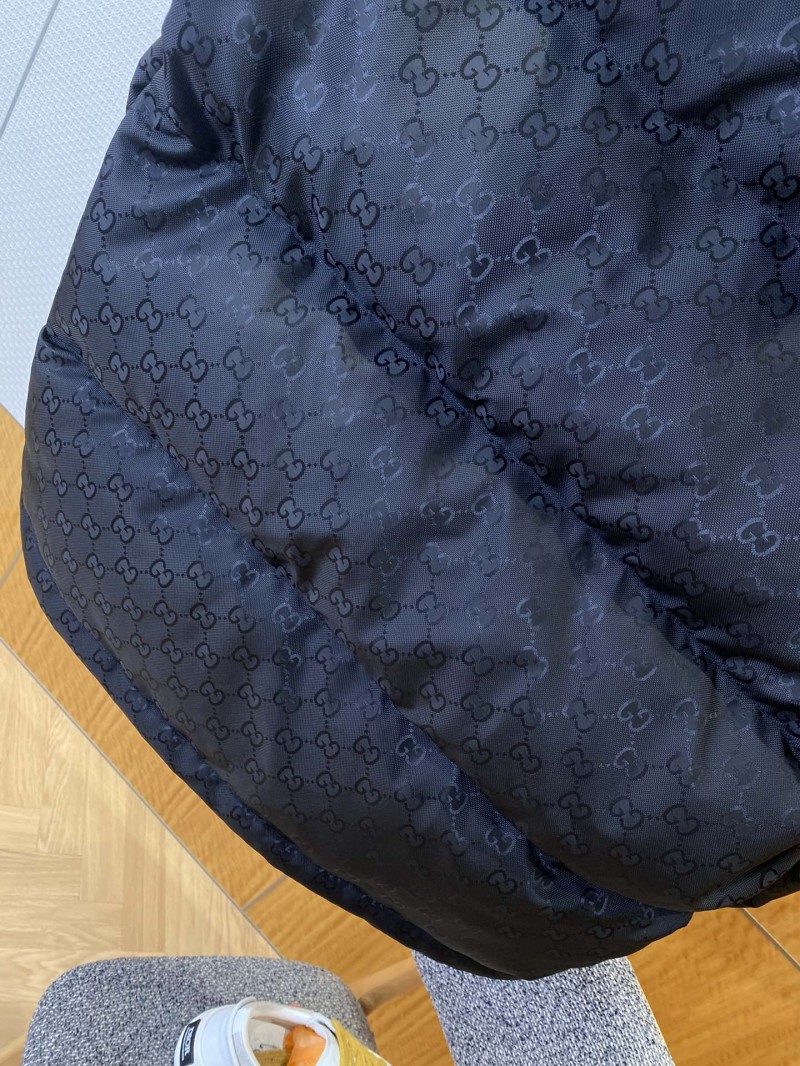Gucci Solid Color Zipper Hooded Down Jacket 5