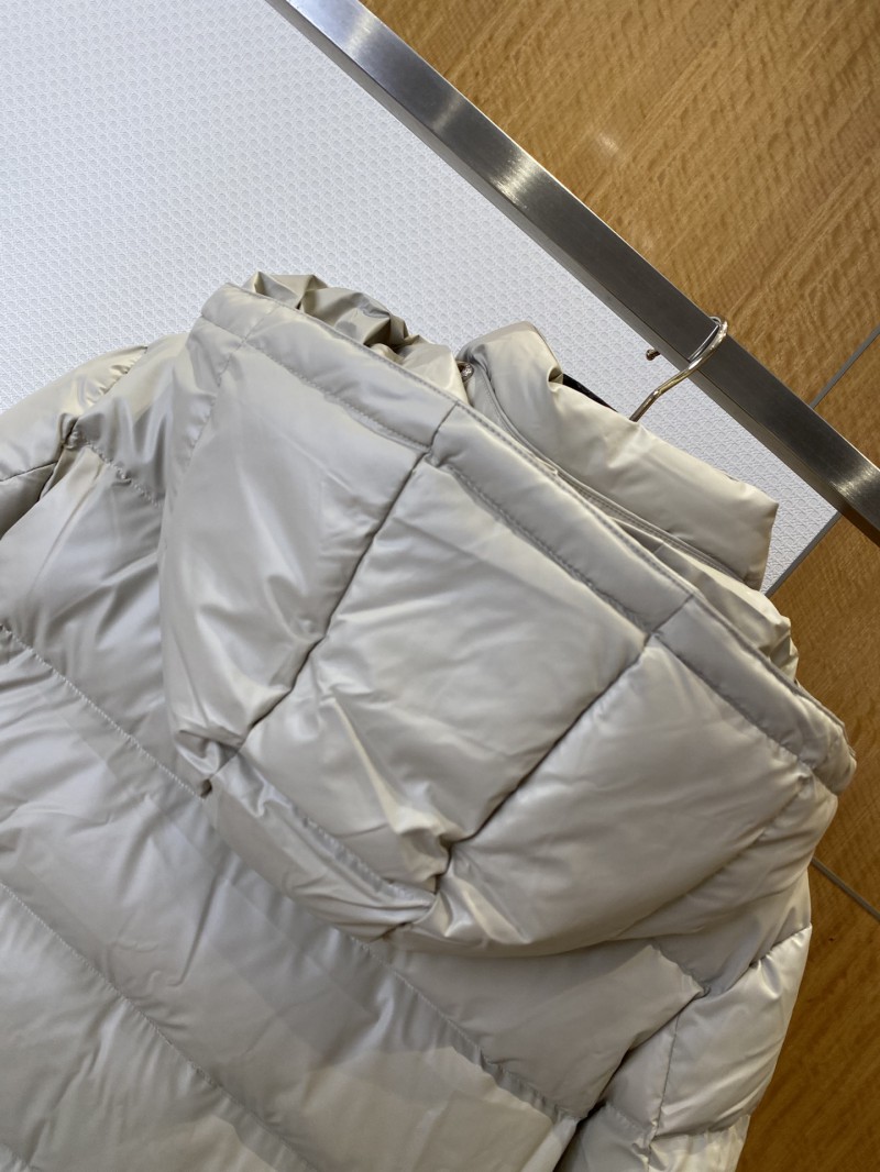 Prada Enameled Triangle Logo Hooded Glossy Down Jacket 1 4