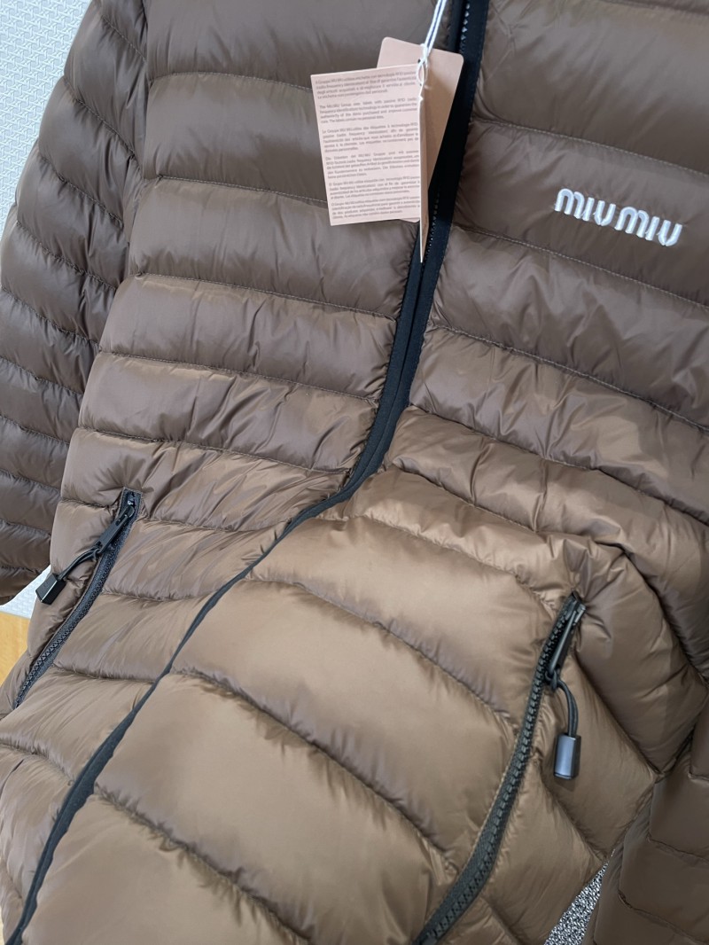 Miu Miu Embroidered Hooded Down Jacket 1 4