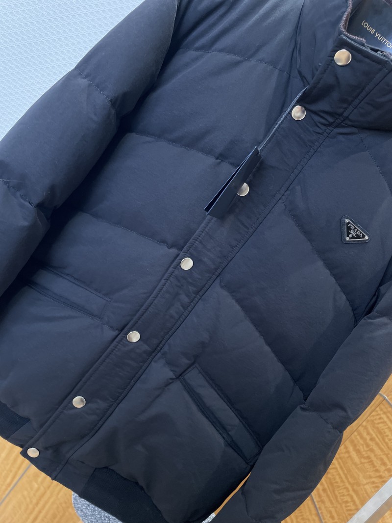 Prada Stand Collar Button-Down Down Jacket 3