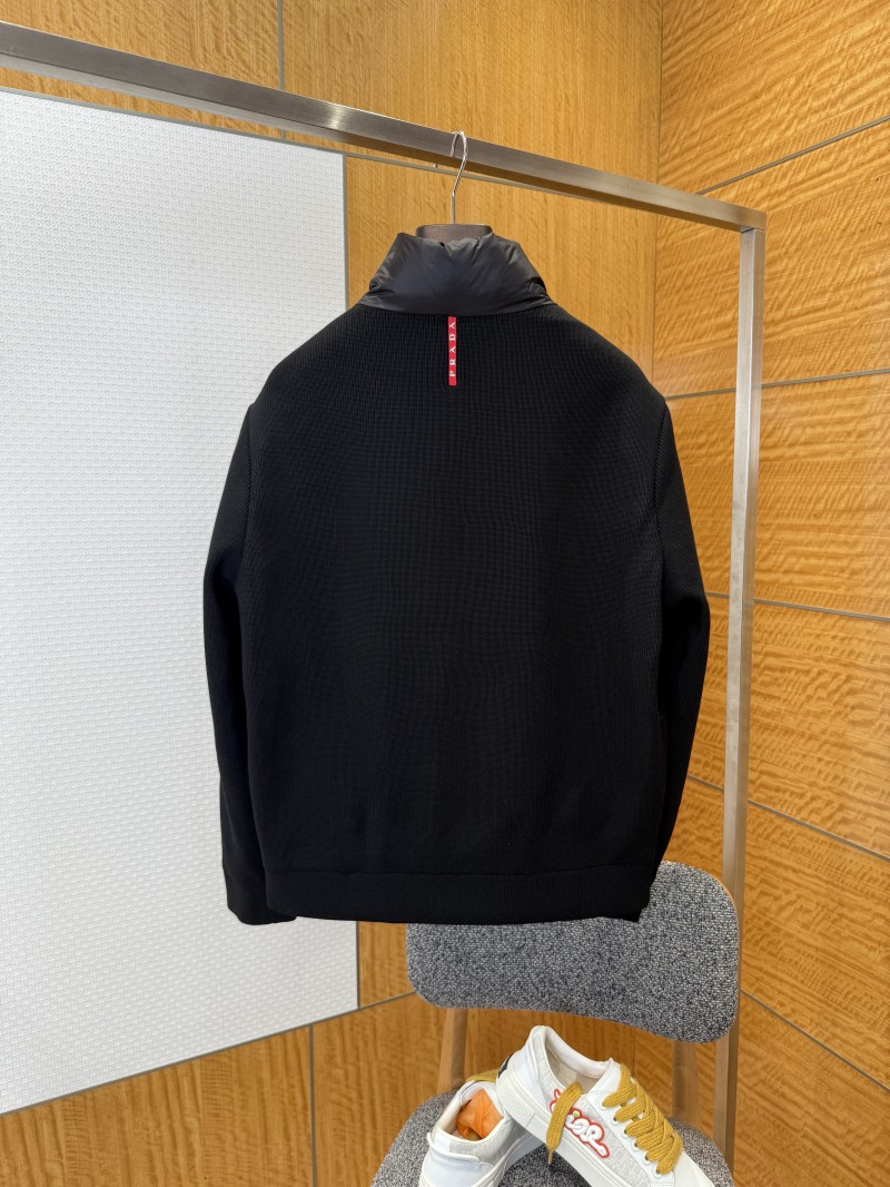 Prada Metal Triangle Patchwork Down Jacket 1 1