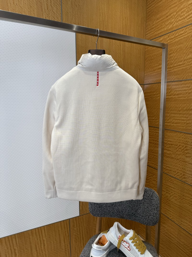 Prada Metal Triangle Patchwork Down Jacket 2 1