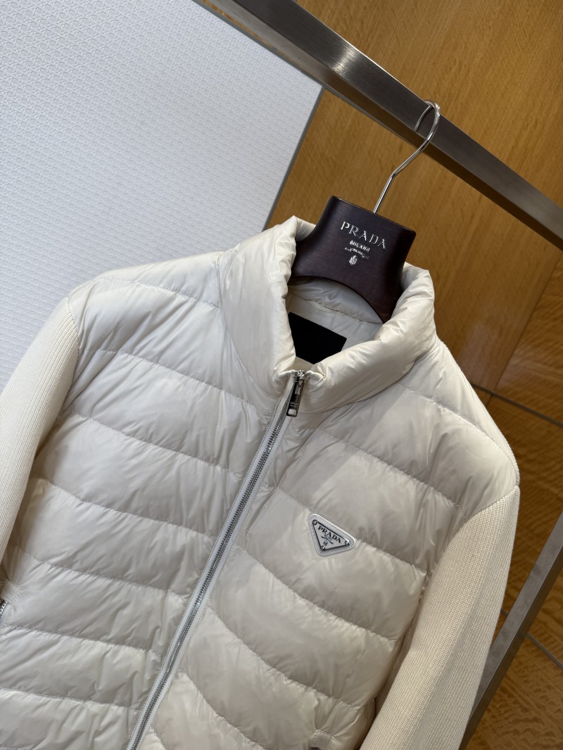 Prada Metal Triangle Patchwork Down Jacket 2 2