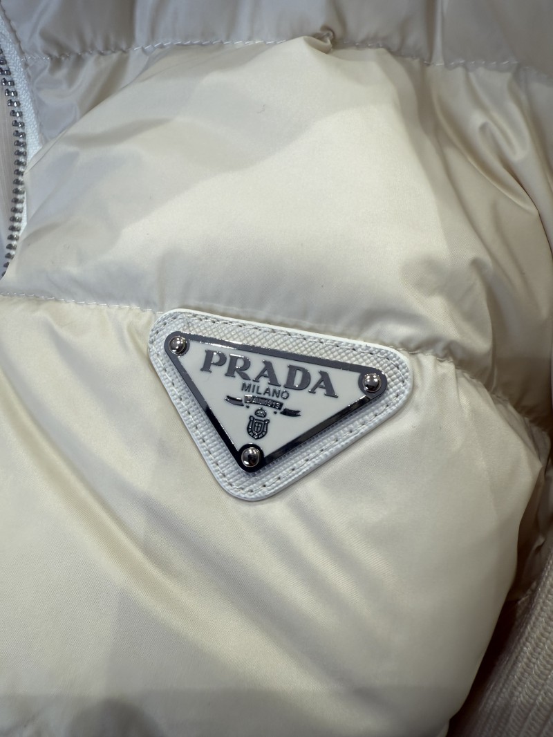 Prada Metal Triangle Patchwork Down Jacket 2 8