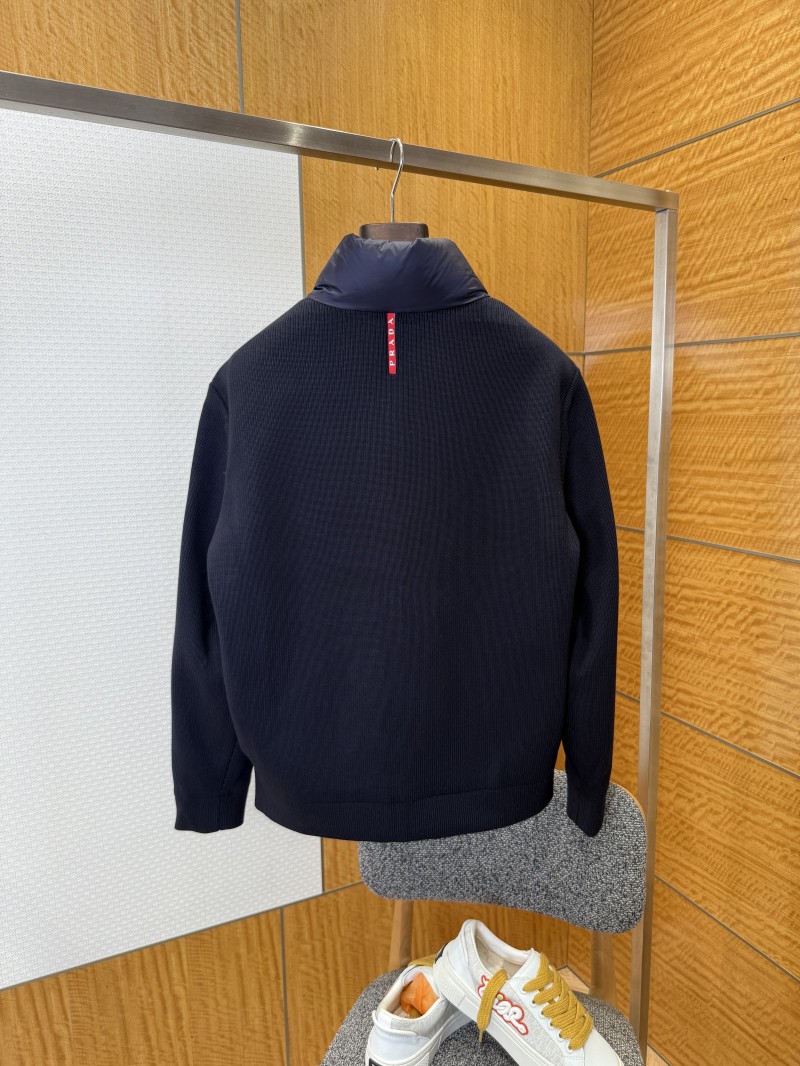 Prada Metal Triangle Patchwork Down Jacket 3 1