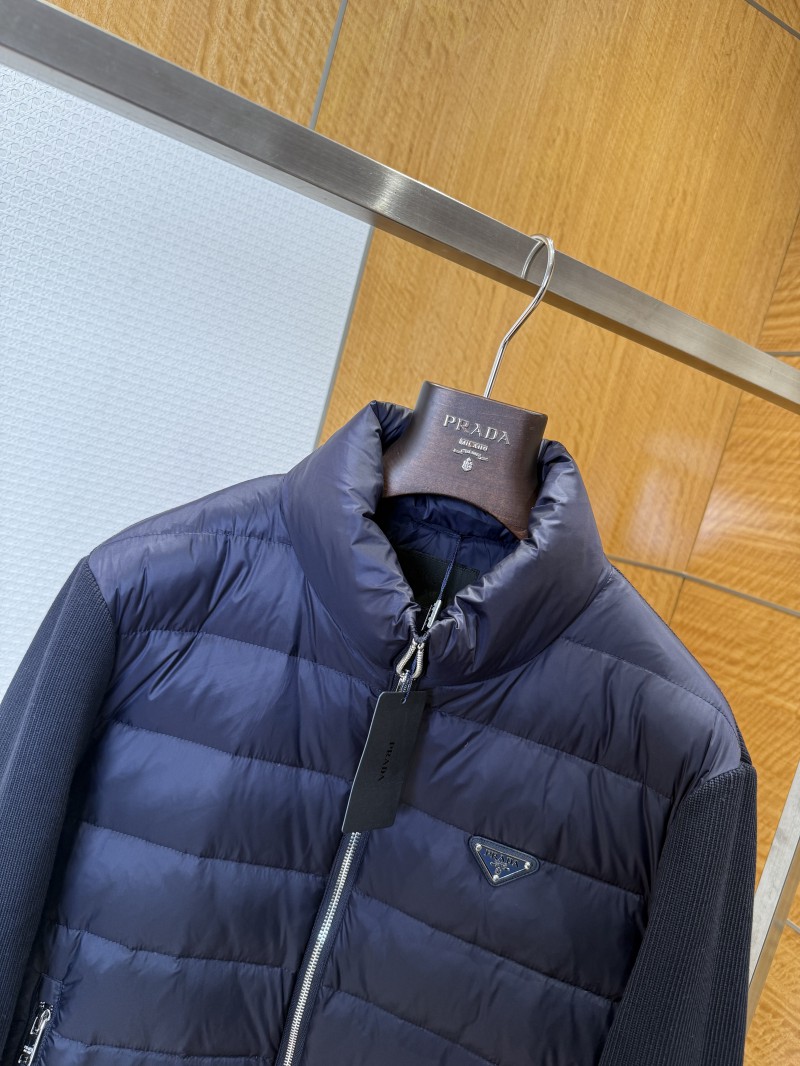 Prada Metal Triangle Patchwork Down Jacket 3 2