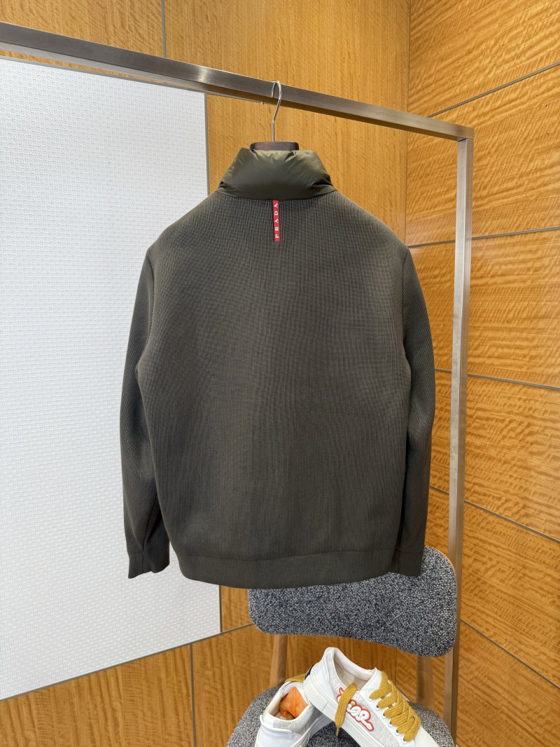 Prada Metal Triangle Patchwork Down Jacket 4 1