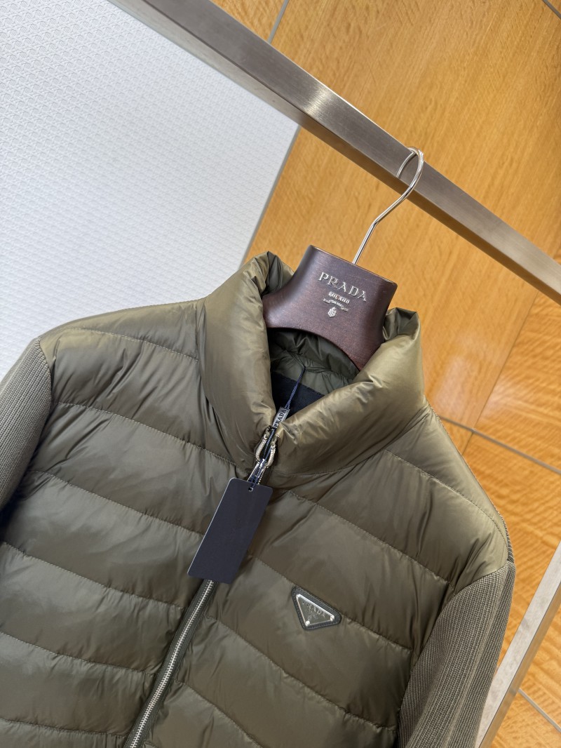 Prada Metal Triangle Patchwork Down Jacket 4 2