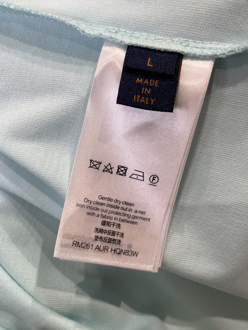 LV Tie-Dye Distressed Letter Print Short-Sleeve T-Shirt 8
