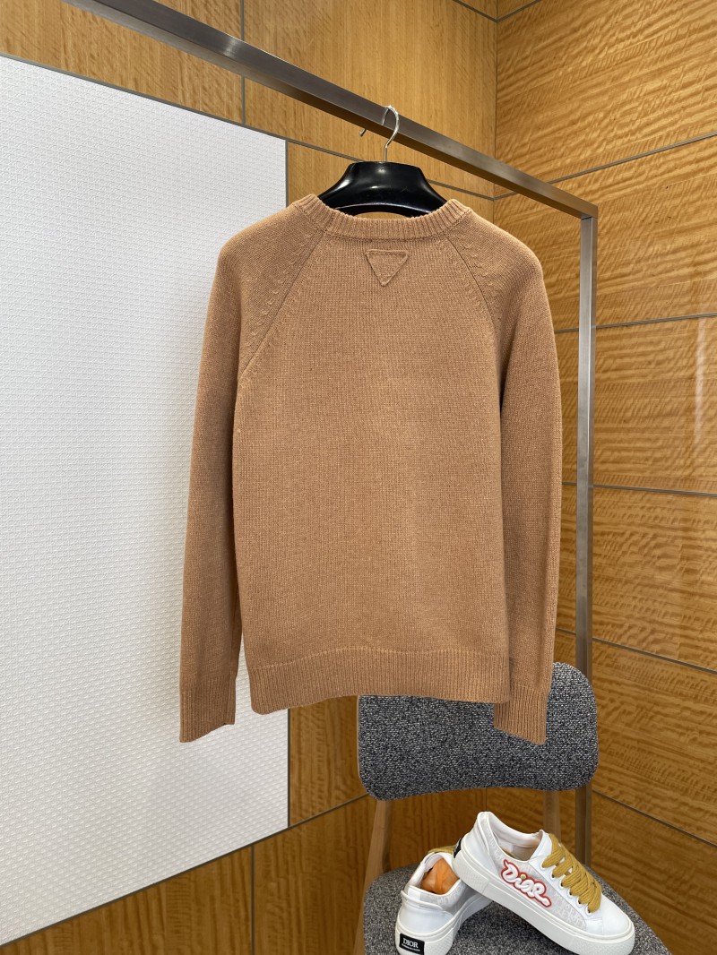 Prada Embroidered Crewneck Knit Sweater 1