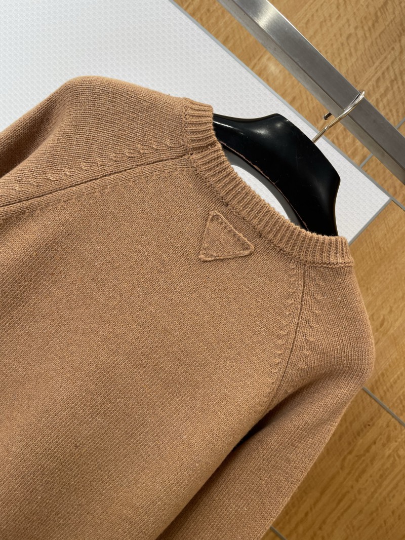 Prada Embroidered Crewneck Knit Sweater 5