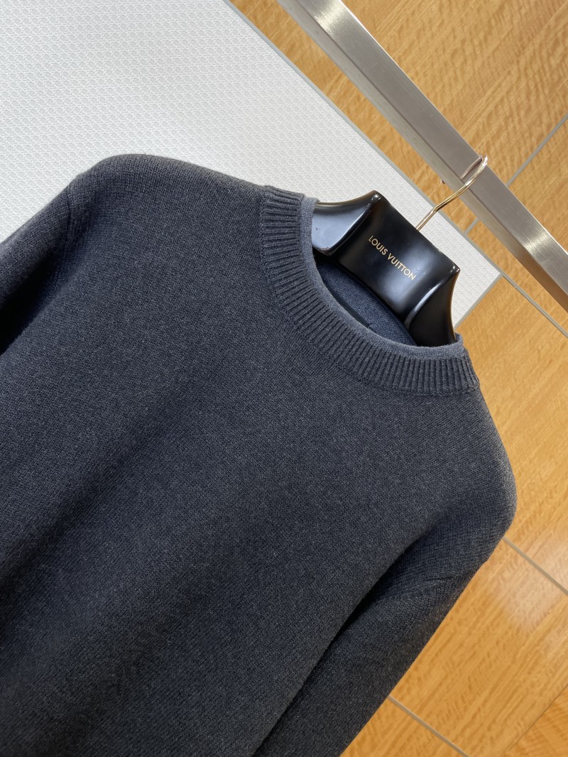 Prada Letter Patchwork Faux Two-Piece Knit Sweater 2