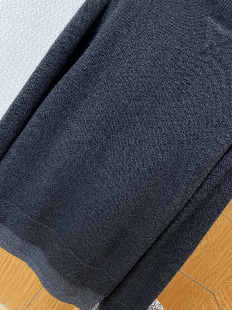 Prada Letter Patchwork Faux Two-Piece Knit Sweater 6