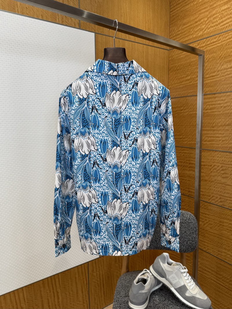 Prada Floral Print Long-Sleeve Shirt 1