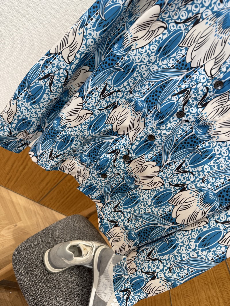 Prada Floral Print Long-Sleeve Shirt 3