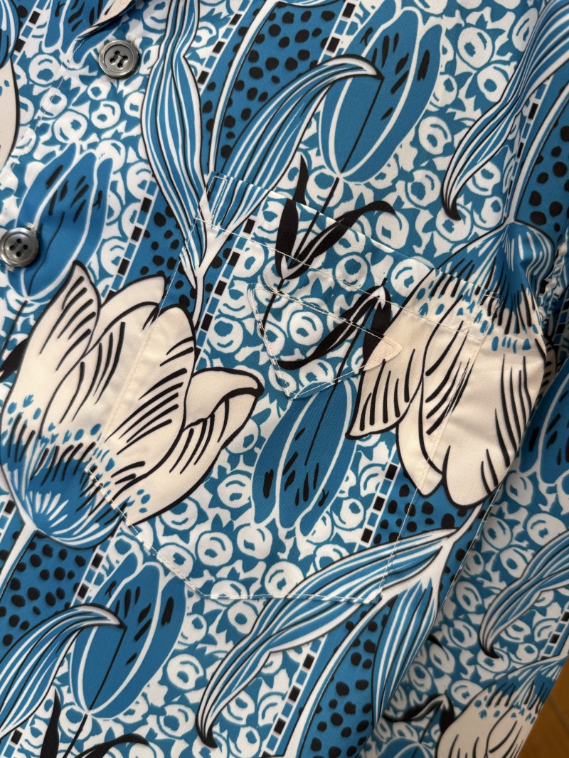 Prada Floral Print Long-Sleeve Shirt 4