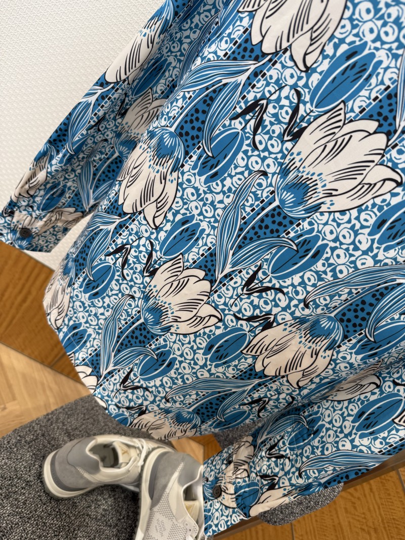 Prada Floral Print Long-Sleeve Shirt 7