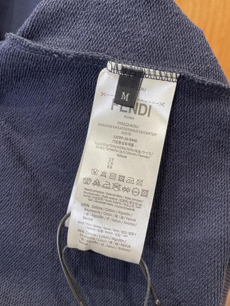 Fendi Letter Floral Embroidered Hooded Sweatshirt 9